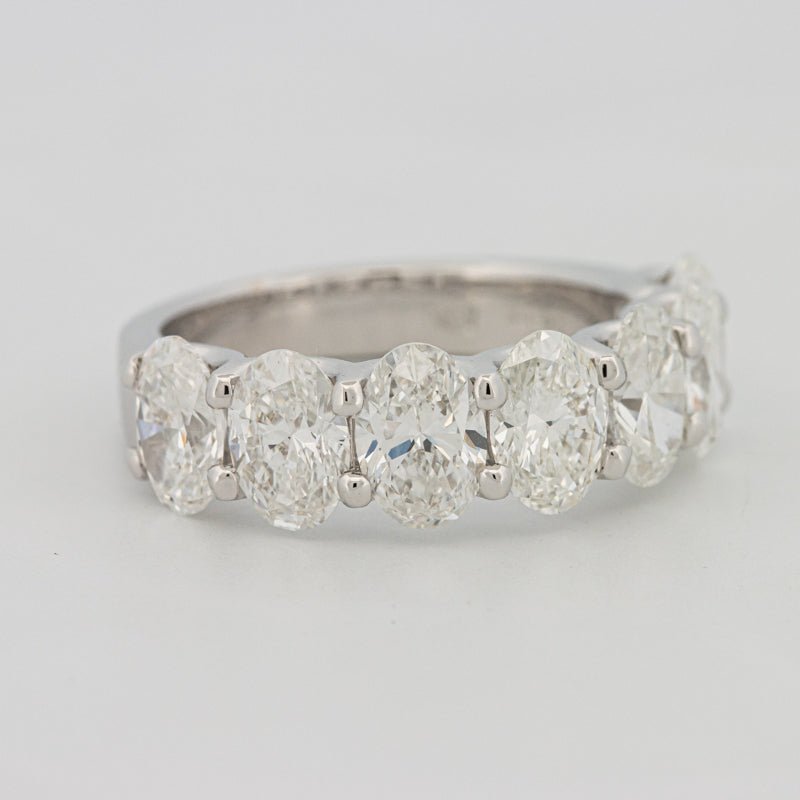 7 Half Oval Floating Eternity Ring (LG) - ZIZOV DIAMONDS
