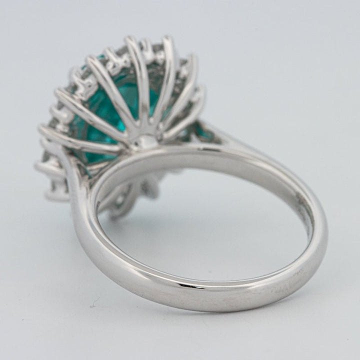 7.11 CT Oval Cut Paraiba Ring - ZIZOV DIAMONDS