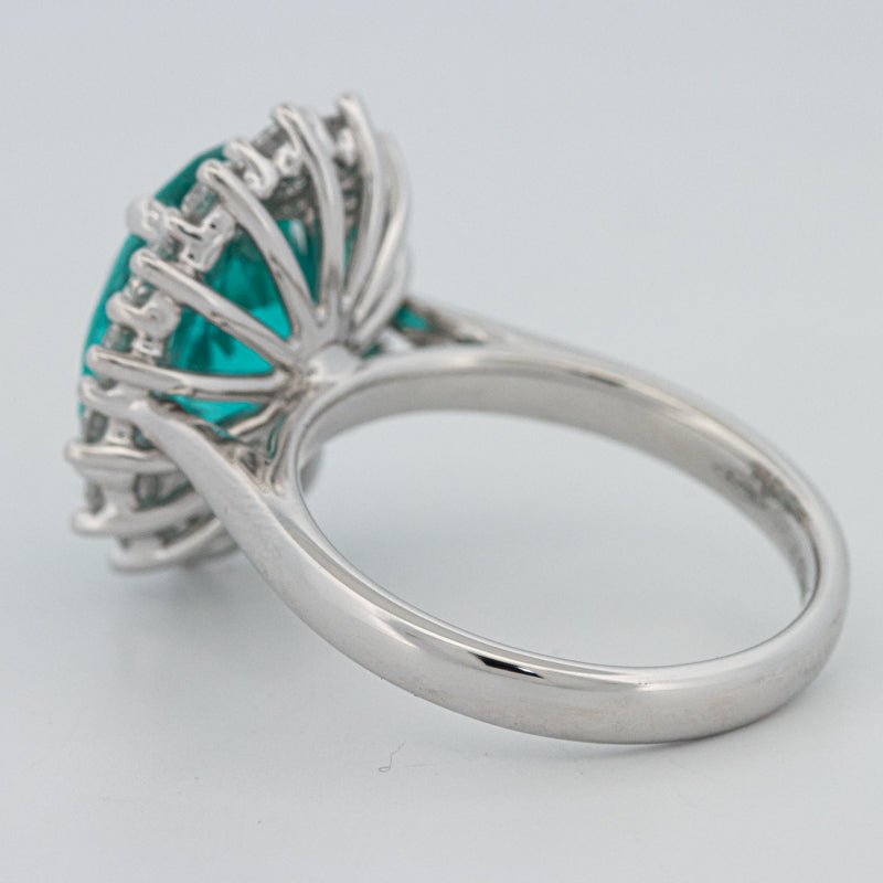 7.11 CT Oval Cut Paraiba Ring - ZIZOV DIAMONDS