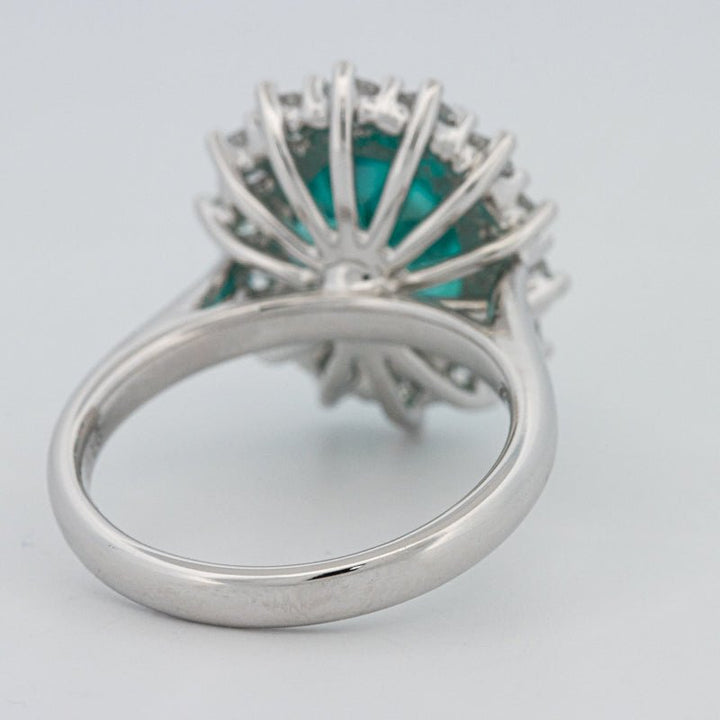 7.11 CT Oval Cut Paraiba Ring - ZIZOV DIAMONDS