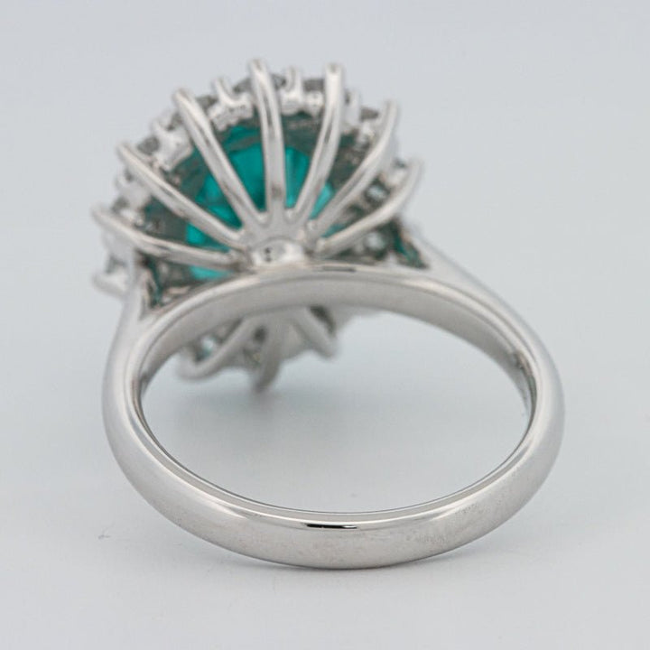 7.11 CT Oval Cut Paraiba Ring - ZIZOV DIAMONDS