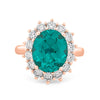 7.11 CT Oval Cut Paraiba Ring - ZIZOV DIAMONDS