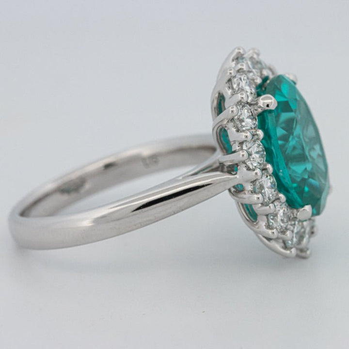 7.11 CT Oval Cut Paraiba Ring - ZIZOV DIAMONDS