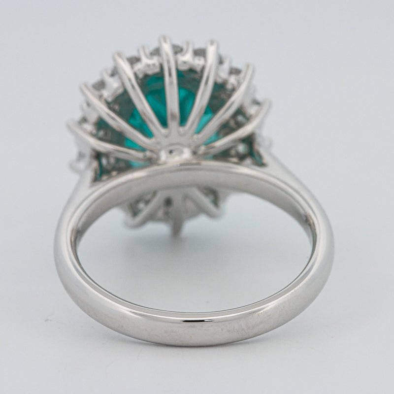 7.11 CT Oval Cut Paraiba Ring - ZIZOV DIAMONDS