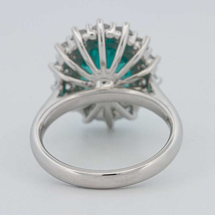 7.11 CT Oval Cut Paraiba Ring - ZIZOV DIAMONDS