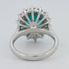 7.11 CT Oval Cut Paraiba Ring - ZIZOV DIAMONDS