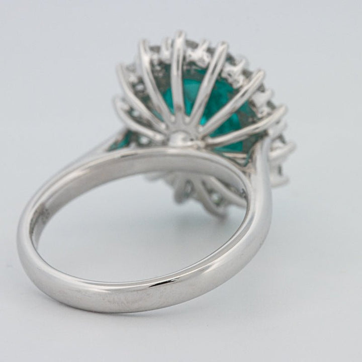 7.11 CT Oval Cut Paraiba Ring - ZIZOV DIAMONDS