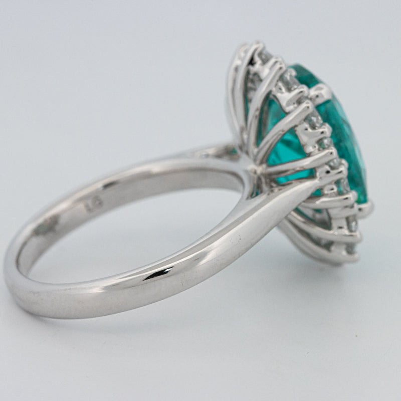 7.11 CT Oval Cut Paraiba Ring - ZIZOV DIAMONDS