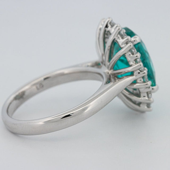 7.11 CT Oval Cut Paraiba Ring - ZIZOV DIAMONDS