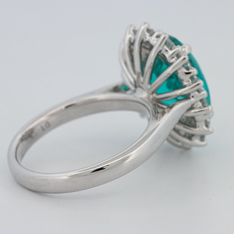 7.11 CT Oval Cut Paraiba Ring - ZIZOV DIAMONDS