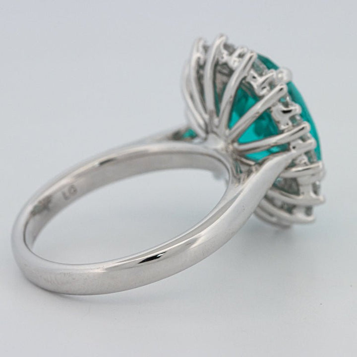 7.11 CT Oval Cut Paraiba Ring - ZIZOV DIAMONDS