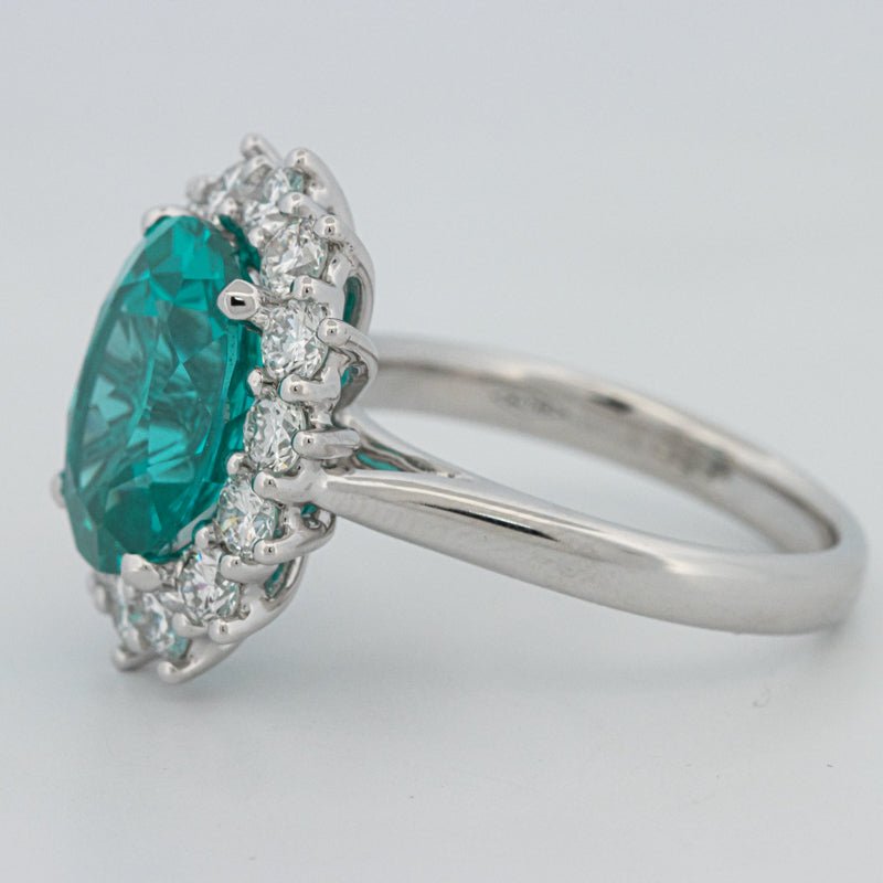 7.11 CT Oval Cut Paraiba Ring - ZIZOV DIAMONDS