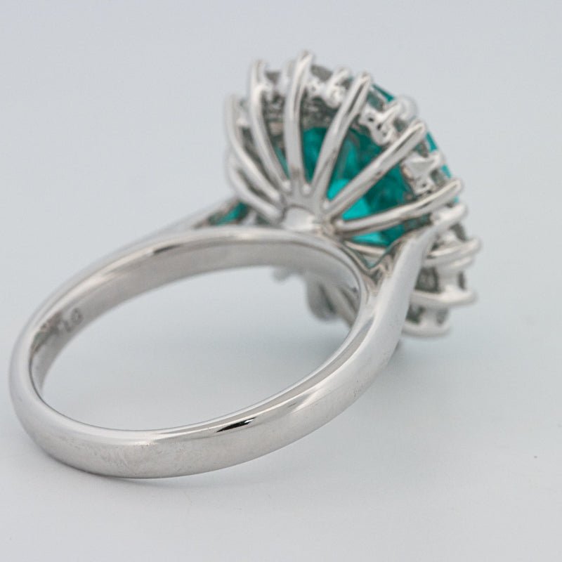 7.11 CT Oval Cut Paraiba Ring - ZIZOV DIAMONDS