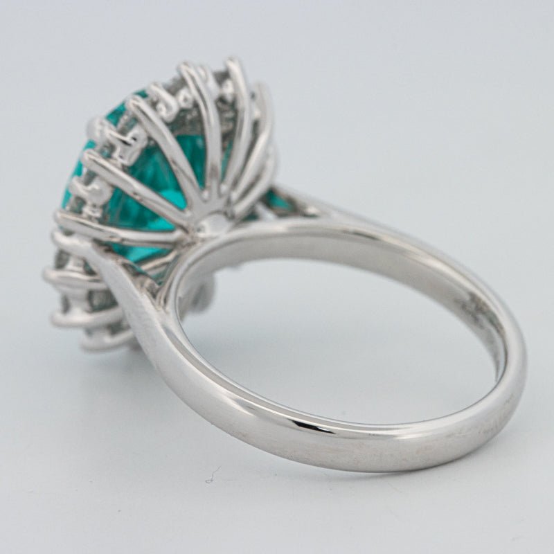 7.11 CT Oval Cut Paraiba Ring - ZIZOV DIAMONDS