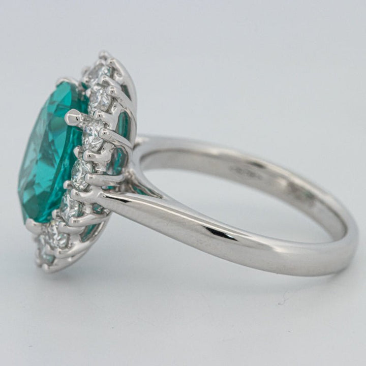 7.11 CT Oval Cut Paraiba Ring - ZIZOV DIAMONDS