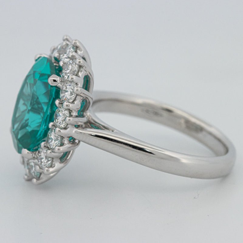 7.11 CT Oval Cut Paraiba Ring - ZIZOV DIAMONDS