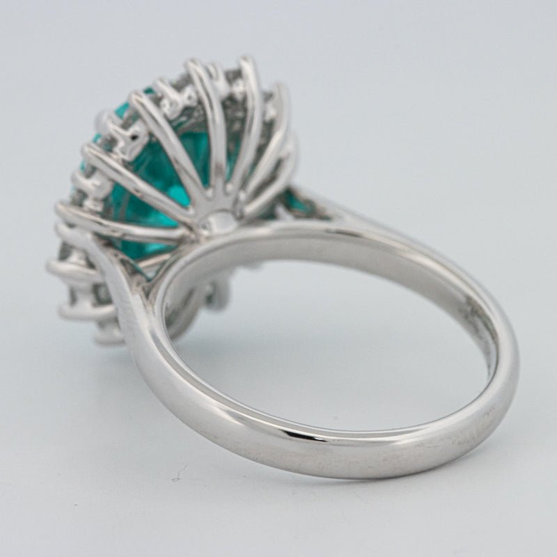 7.11 CT Oval Cut Paraiba Ring - ZIZOV DIAMONDS