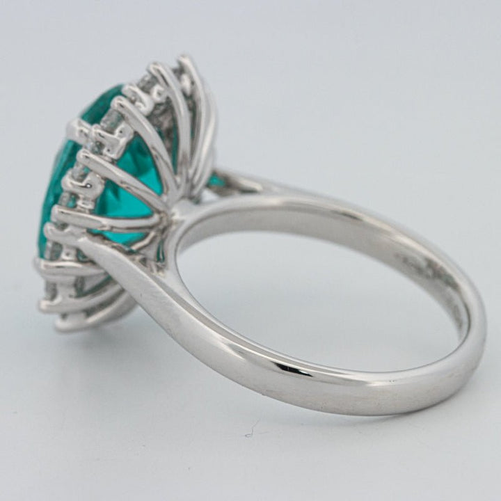 7.11 CT Oval Cut Paraiba Ring - ZIZOV DIAMONDS