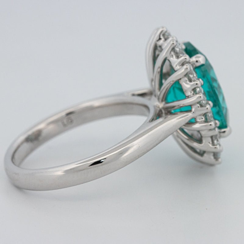 7.11 CT Oval Cut Paraiba Ring - ZIZOV DIAMONDS