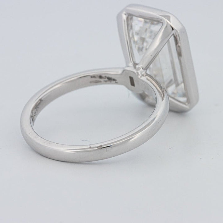 7.12 CT Bezel Setted Emerald Cut Solitaire (LG) - ZIZOV DIAMONDS