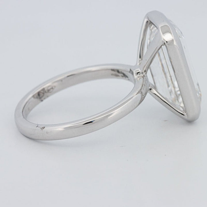7.12 CT Bezel Setted Emerald Cut Solitaire (LG) - ZIZOV DIAMONDS