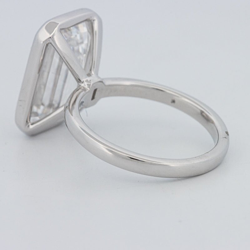 7.12 CT Bezel Setted Emerald Cut Solitaire (LG) - ZIZOV DIAMONDS
