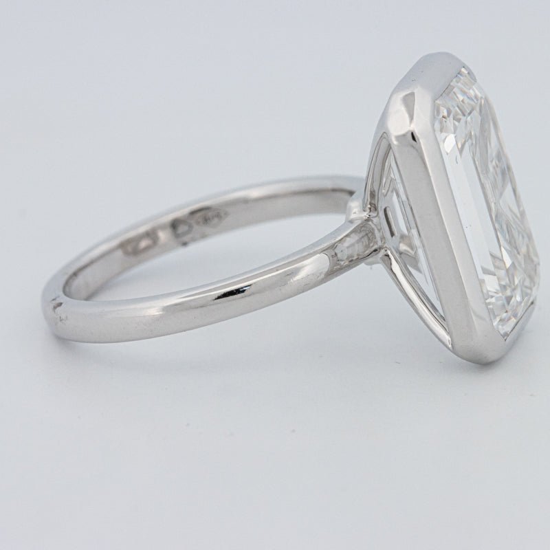 7.12 CT Bezel Setted Emerald Cut Solitaire (LG) - ZIZOV DIAMONDS