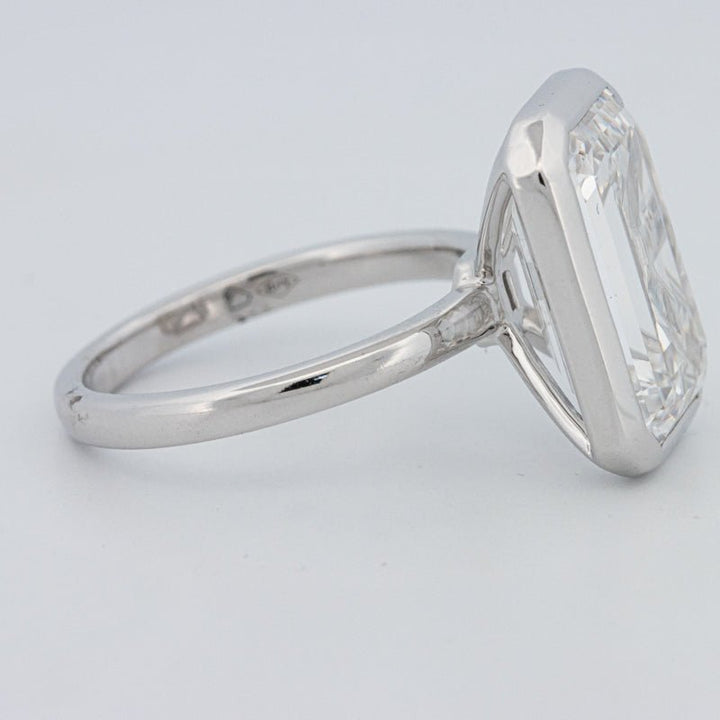 7.12 CT Bezel Setted Emerald Cut Solitaire (LG) - ZIZOV DIAMONDS
