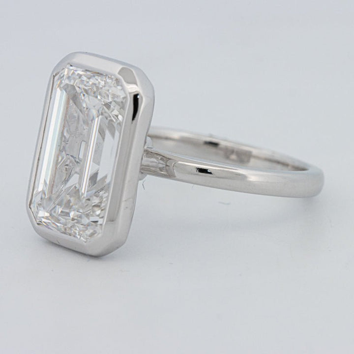 7.12 CT Bezel Setted Emerald Cut Solitaire (LG) - ZIZOV DIAMONDS