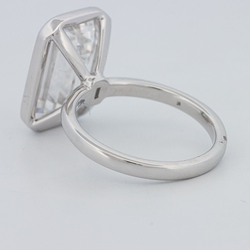 7.12 CT Bezel Setted Emerald Cut Solitaire (LG) - ZIZOV DIAMONDS