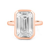 7.12 CT Bezel Setted Emerald Cut Solitaire (LG) - ZIZOV DIAMONDS