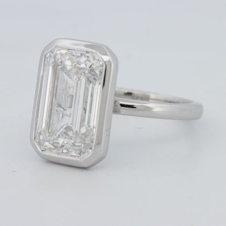 7.12 CT Bezel Setted Emerald Cut Solitaire (LG) - ZIZOV DIAMONDS