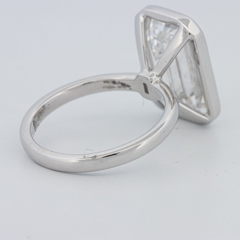 7.12 CT Bezel Setted Emerald Cut Solitaire (LG) - ZIZOV DIAMONDS