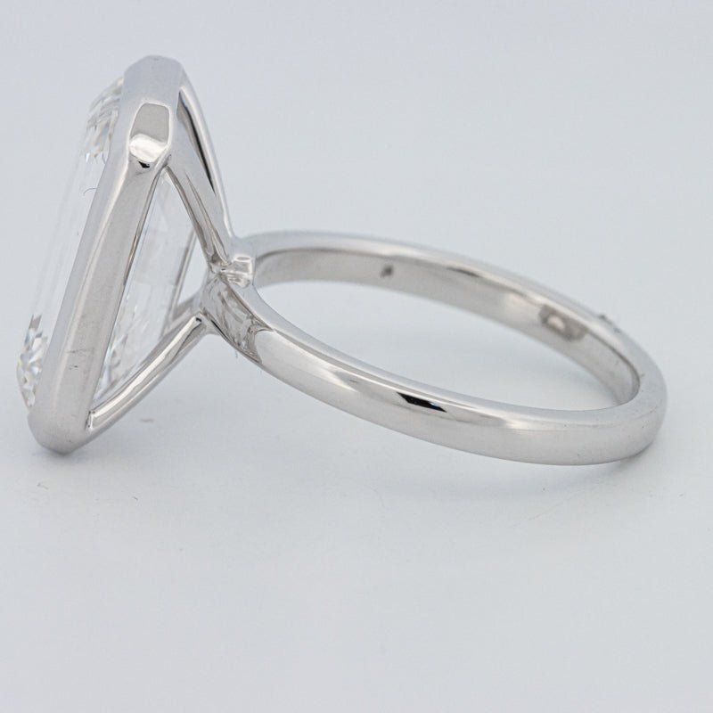 7.12 CT Bezel Setted Emerald Cut Solitaire (LG) - ZIZOV DIAMONDS