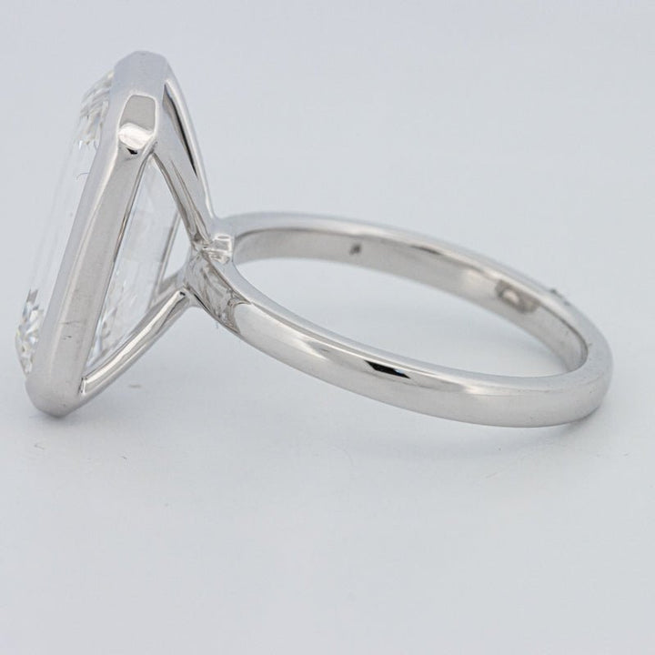 7.12 CT Bezel Setted Emerald Cut Solitaire (LG) - ZIZOV DIAMONDS