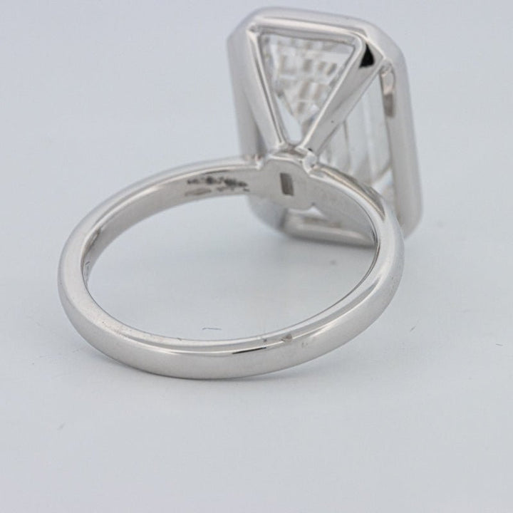 7.12 CT Bezel Setted Emerald Cut Solitaire (LG) - ZIZOV DIAMONDS