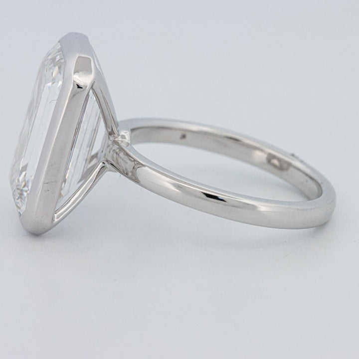 7.12 CT Bezel Setted Emerald Cut Solitaire (LG) - ZIZOV DIAMONDS