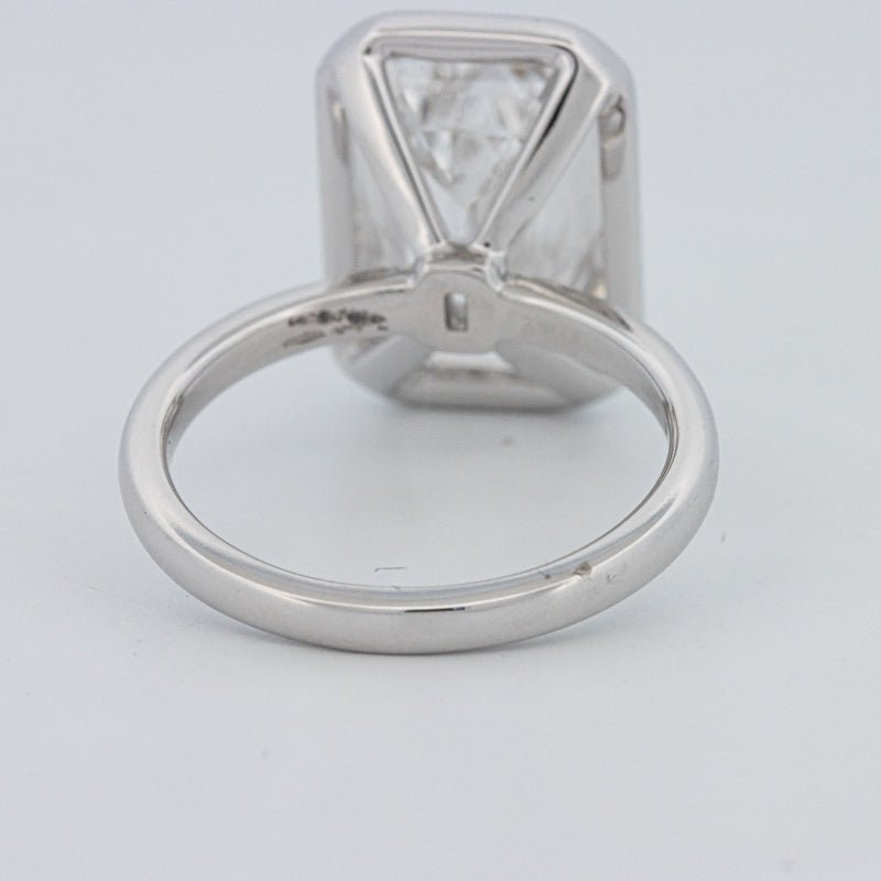 7.12 CT Bezel Setted Emerald Cut Solitaire (LG) - ZIZOV DIAMONDS