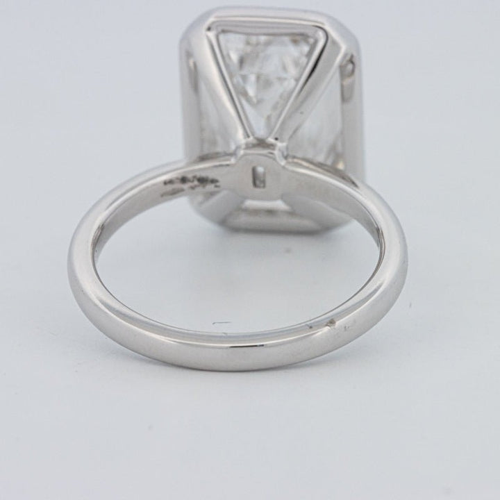7.12 CT Bezel Setted Emerald Cut Solitaire (LG) - ZIZOV DIAMONDS