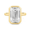 7.12 CT Bezel Setted Emerald Cut Solitaire (LG) - ZIZOV DIAMONDS