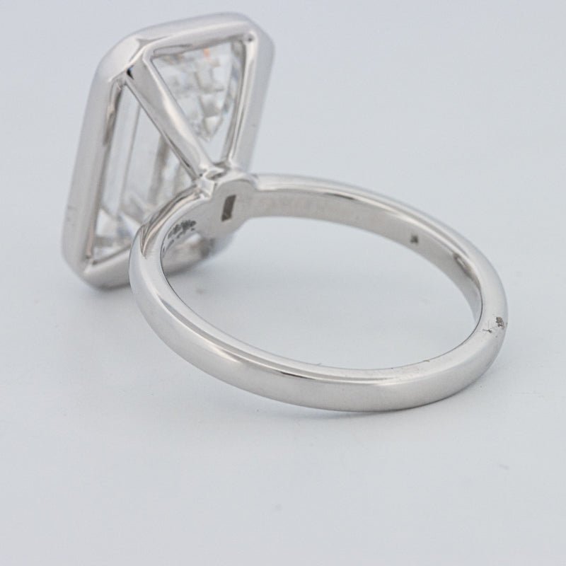7.12 CT Bezel Setted Emerald Cut Solitaire (LG) - ZIZOV DIAMONDS