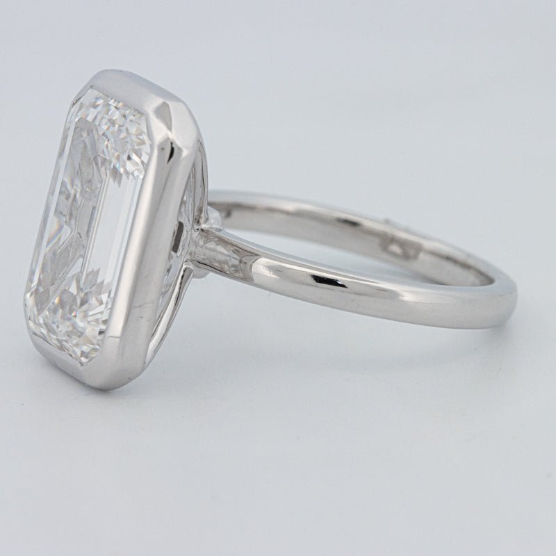 7.12 CT Bezel Setted Emerald Cut Solitaire (LG) - ZIZOV DIAMONDS