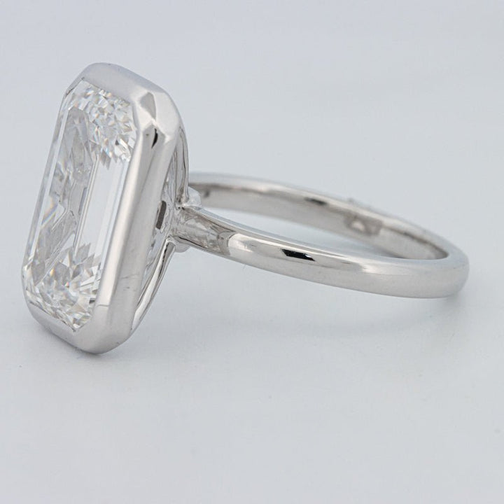 7.12 CT Bezel Setted Emerald Cut Solitaire (LG) - ZIZOV DIAMONDS