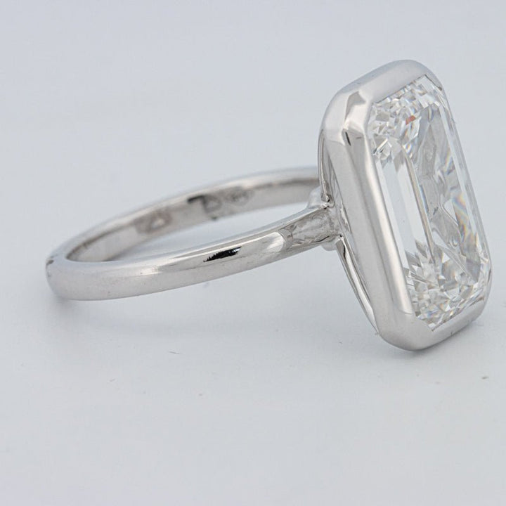 7.12 CT Bezel Setted Emerald Cut Solitaire (LG) - ZIZOV DIAMONDS