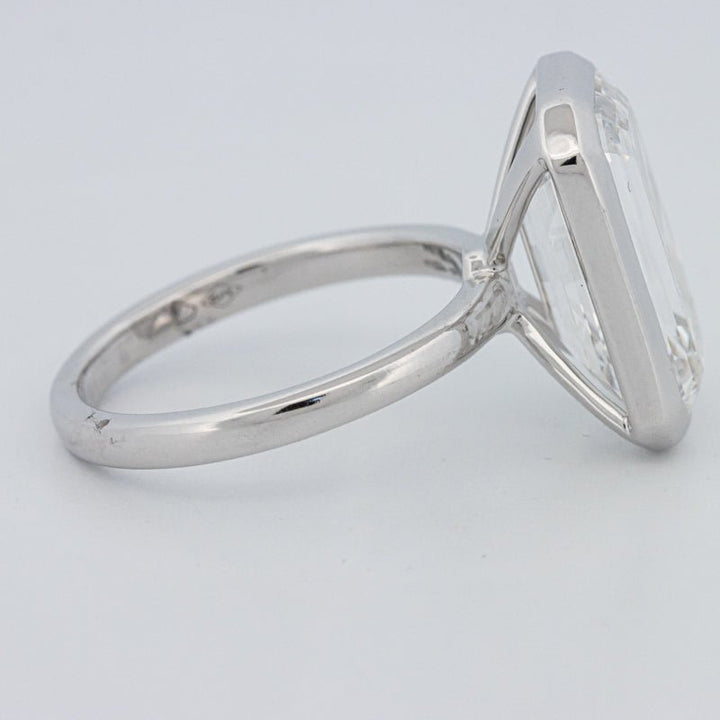 7.12 CT Bezel Setted Emerald Cut Solitaire (LG) - ZIZOV DIAMONDS