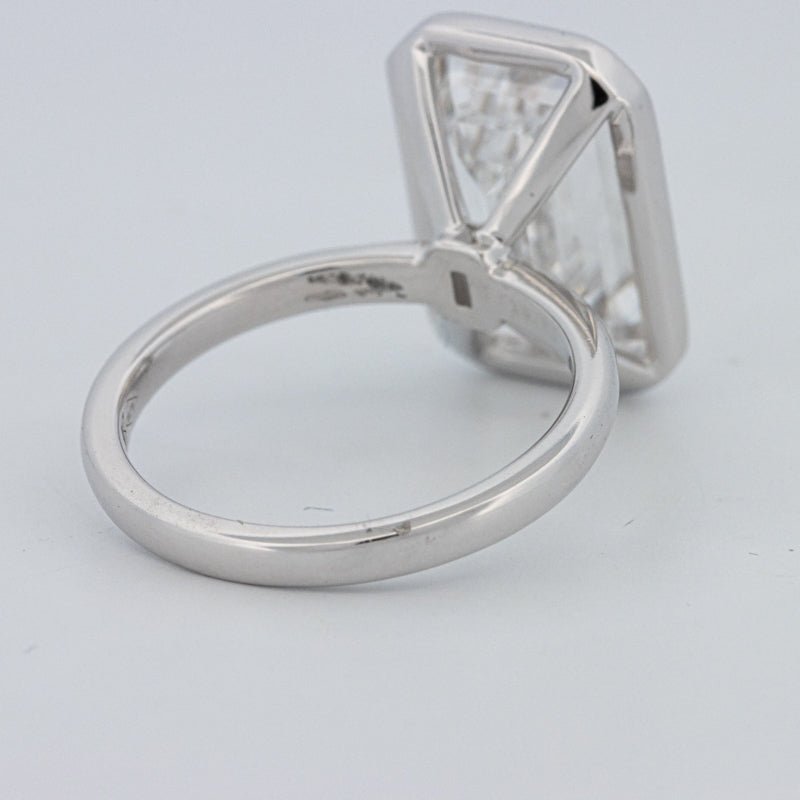 7.12 CT Bezel Setted Emerald Cut Solitaire (LG) - ZIZOV DIAMONDS