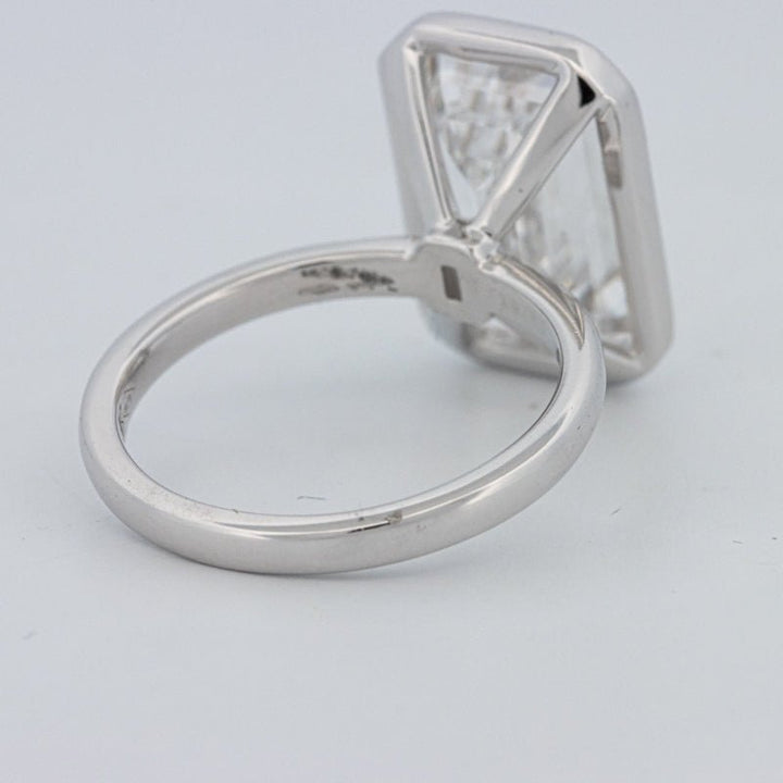 7.12 CT Bezel Setted Emerald Cut Solitaire (LG) - ZIZOV DIAMONDS