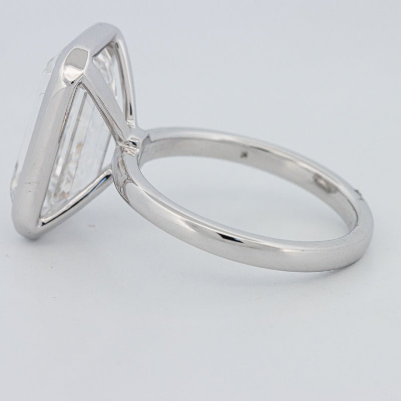 7.12 CT Bezel Setted Emerald Cut Solitaire (LG) - ZIZOV DIAMONDS