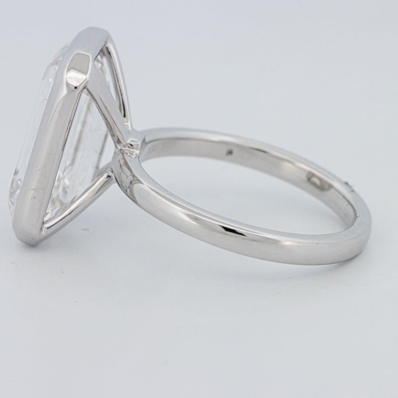 7.12 CT Bezel Setted Emerald Cut Solitaire (LG) - ZIZOV DIAMONDS