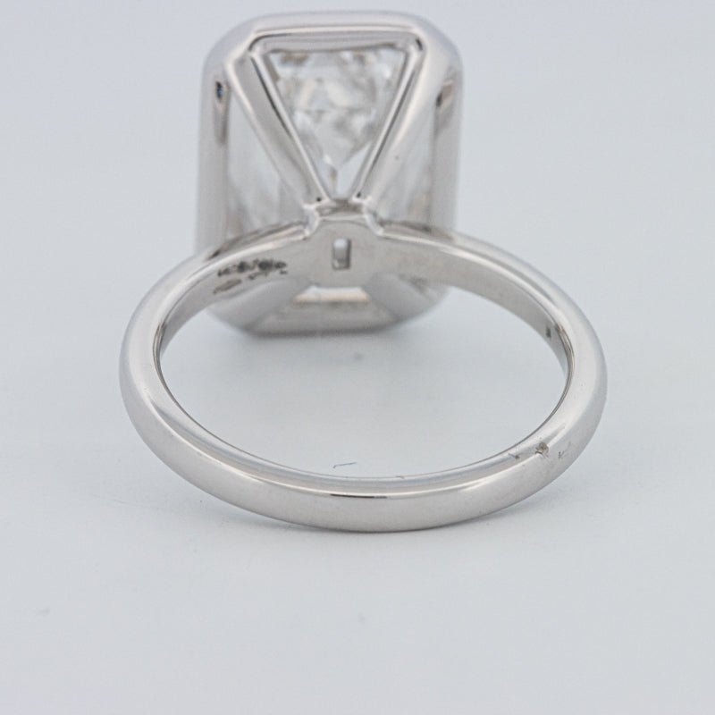 7.12 CT Bezel Setted Emerald Cut Solitaire (LG) - ZIZOV DIAMONDS